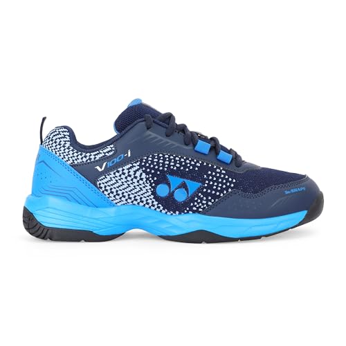 YONEX Unisex V100-i Badminton Shoes | Made in India | Ideal for Badminton,Squash,Table Tennis,Volleyball | Non-Marking Sole | TRU Cushion | Ergo Shape | Hexagrip |