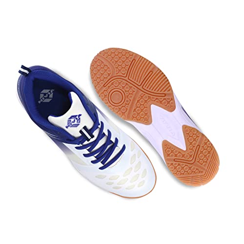Nivia HY-Court 2.0 Badminton Shoe for Mens | Rubber Sole Shoes with Upper Mesh for Sports, Badminton, Volleyball, Squash, Table Tennis, Nonmarking Sole