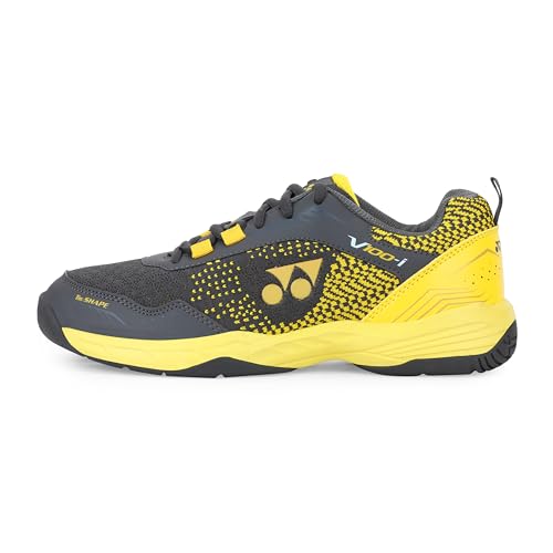 YONEX Unisex V100-i Badminton Shoes | Made in India | Ideal for Badminton,Squash,Table Tennis,Volleyball | Non-Marking Sole | TRU Cushion | Ergo Shape | Hexagrip |