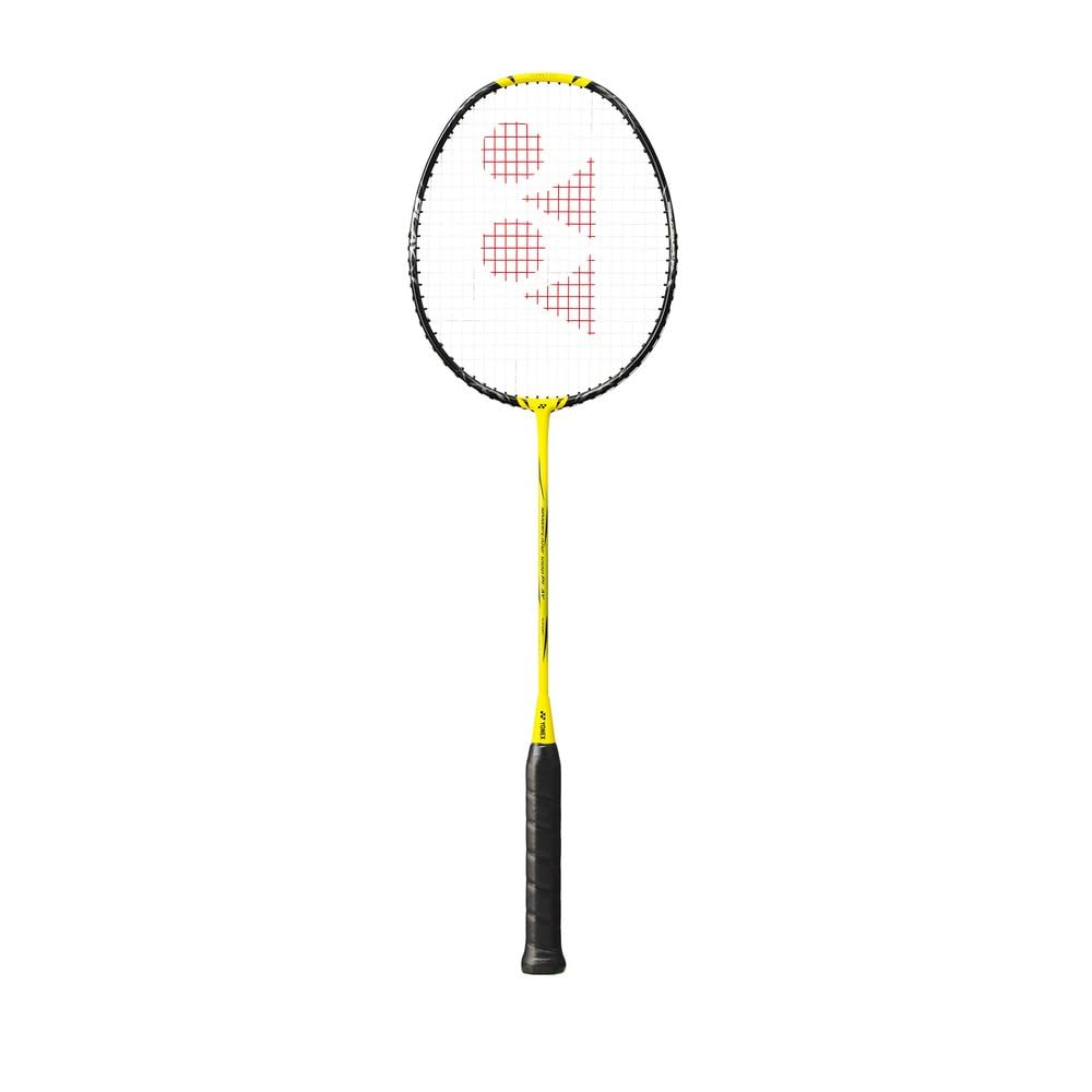 YONEX NANOFLARE 1000 Play Badminton Racquet|4U 5G|Lightning Yellow|Smash Speed|Medium Stiff|AERO Frame|Explosive Sonic Flare System|Head Light| Developed by Japan