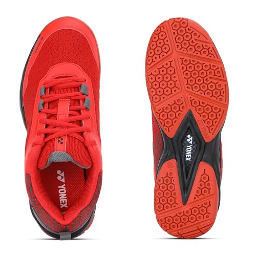 YONEX Unisex V100-i Badminton Shoes | Made in India | Ideal for Badminton,Squash,Table Tennis,Volleyball | Non-Marking Sole | TRU Cushion | Ergo Shape | Hexagrip |