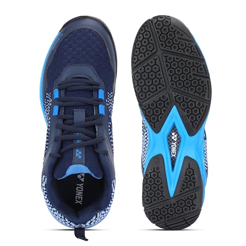 YONEX Unisex V100-i Badminton Shoes | Made in India | Ideal for Badminton,Squash,Table Tennis,Volleyball | Non-Marking Sole | TRU Cushion | Ergo Shape | Hexagrip |