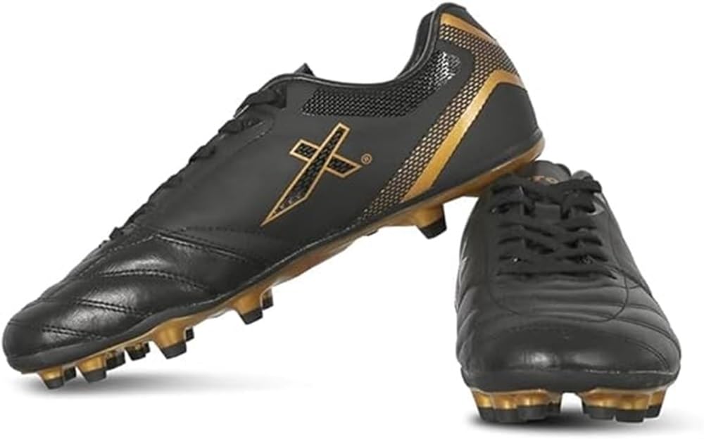 Vector X Men's Blaze Series Football Shoes with TPU/Synthetic Leather Upper|Comfortable Soccer Sports Shoe |Footwear Studs for Adult, Men & Boys | Walking |Lace-Up