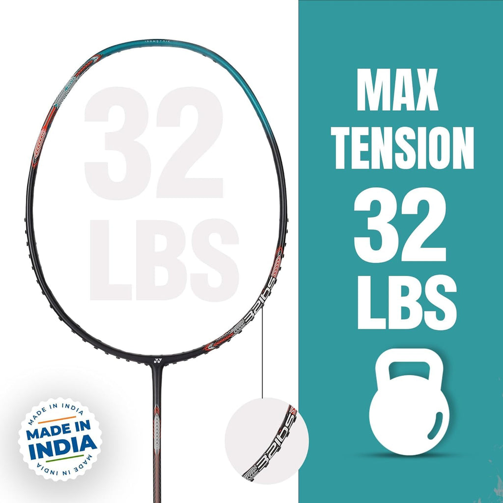 Yonex Badminton Racquet Astrox Attack 9 Turquoise Green G4 4U(80GMS-32LBS)(Made in India), Graphite