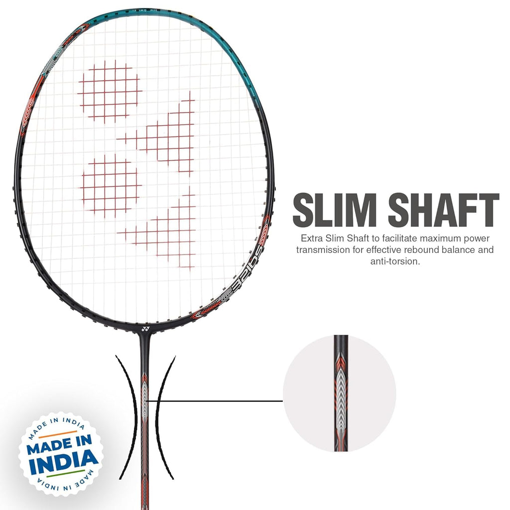 Yonex Badminton Racquet Astrox Attack 9 Turquoise Green G4 4U(80GMS-32LBS)(Made in India), Graphite