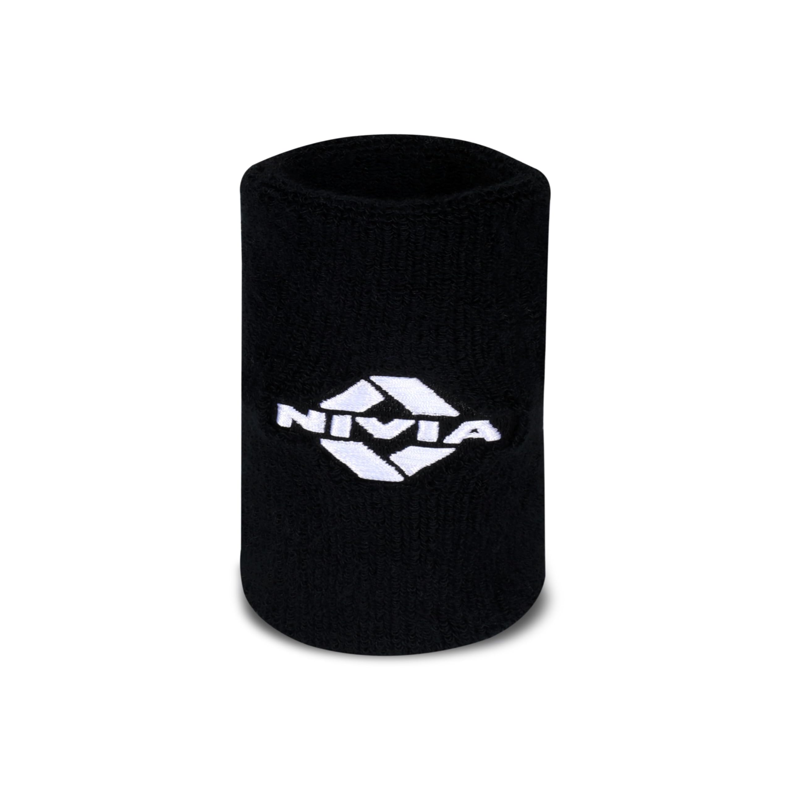 Nivia Sweatband for Men & Women, Wristbands for Tennis, Basketball, Running, Sweat Band for Gym & Athletes (Small, White),Cotton