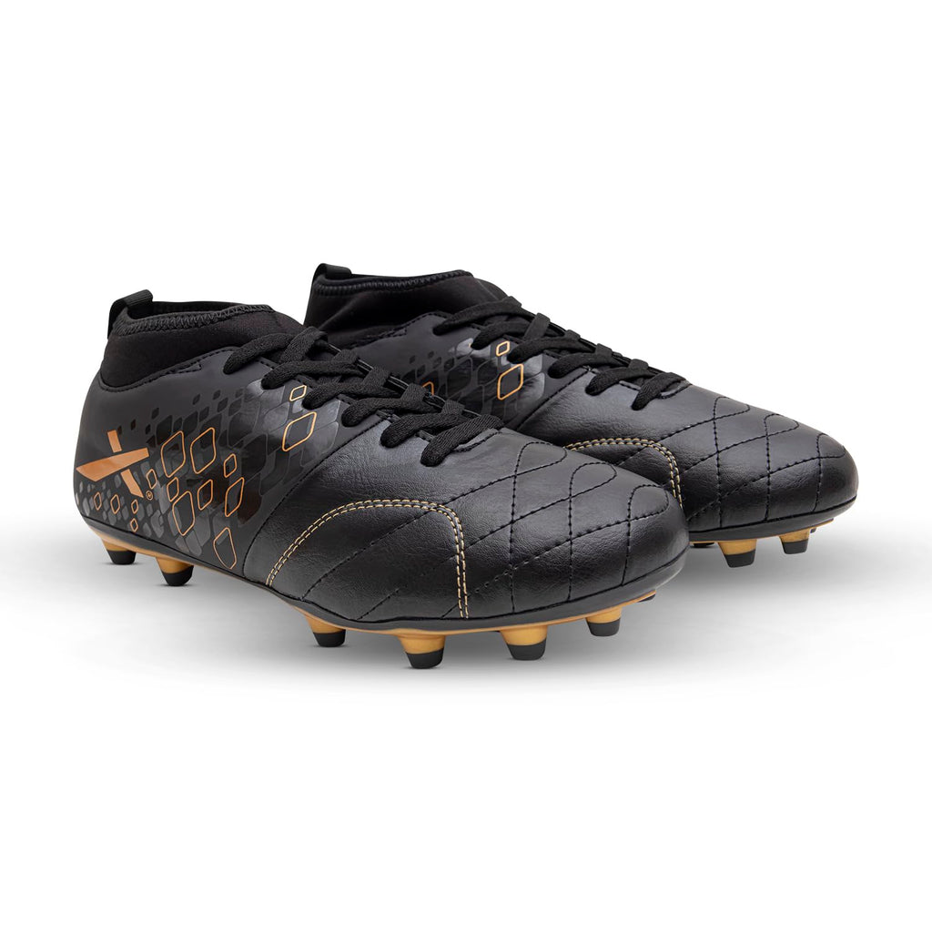 Vector X Men's Blaze Series Football Shoes with TPU/Synthetic Leather Upper|Comfortable Soccer Sports Shoe |Footwear Studs for Adult, Men & Boys | Walking |Lace-Up