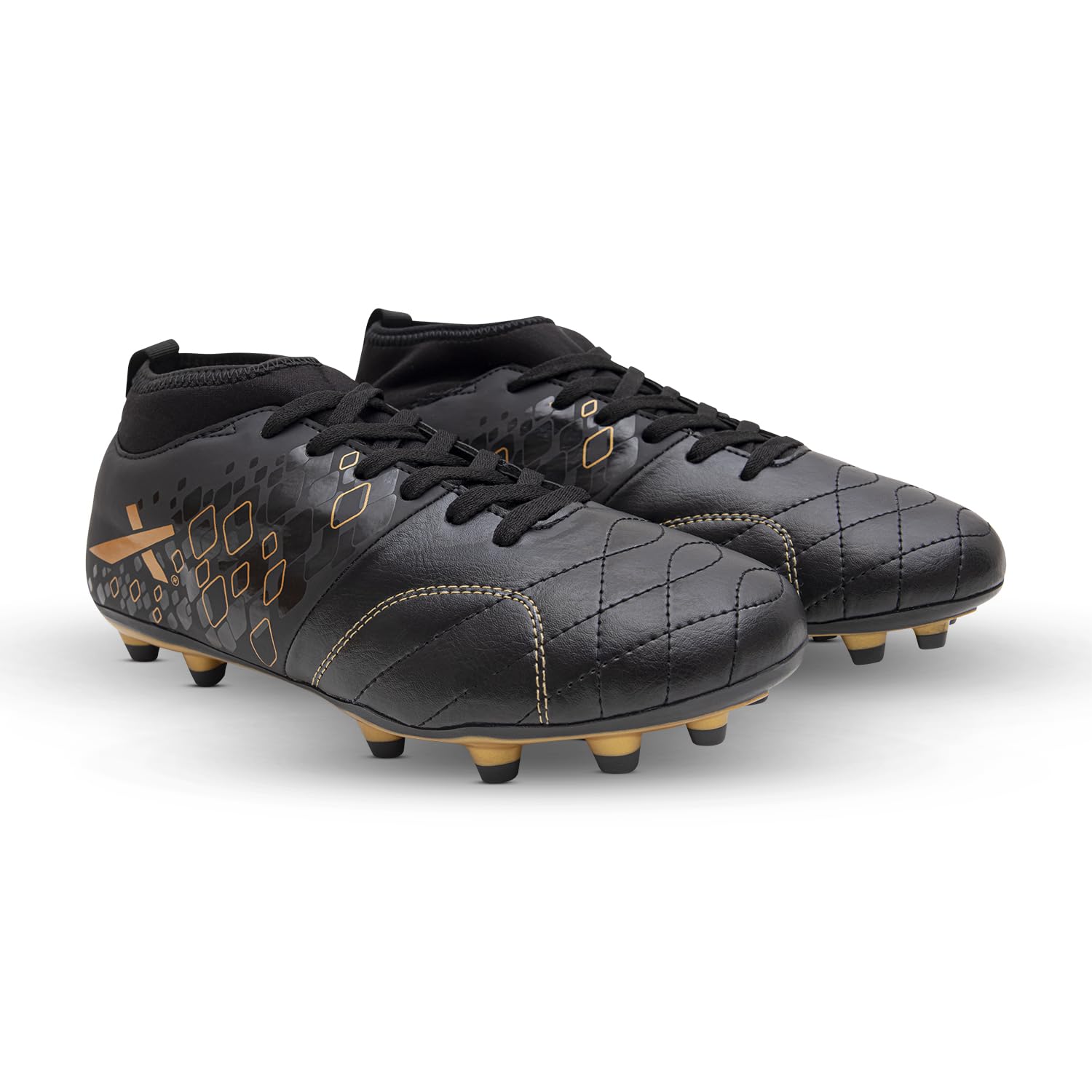 Vector X Men's Blaze Series Football Shoes with TPU/Synthetic Leather Upper|Comfortable Soccer Sports Shoe |Footwear Studs for Adult, Men & Boys | Walking |Lace-Up