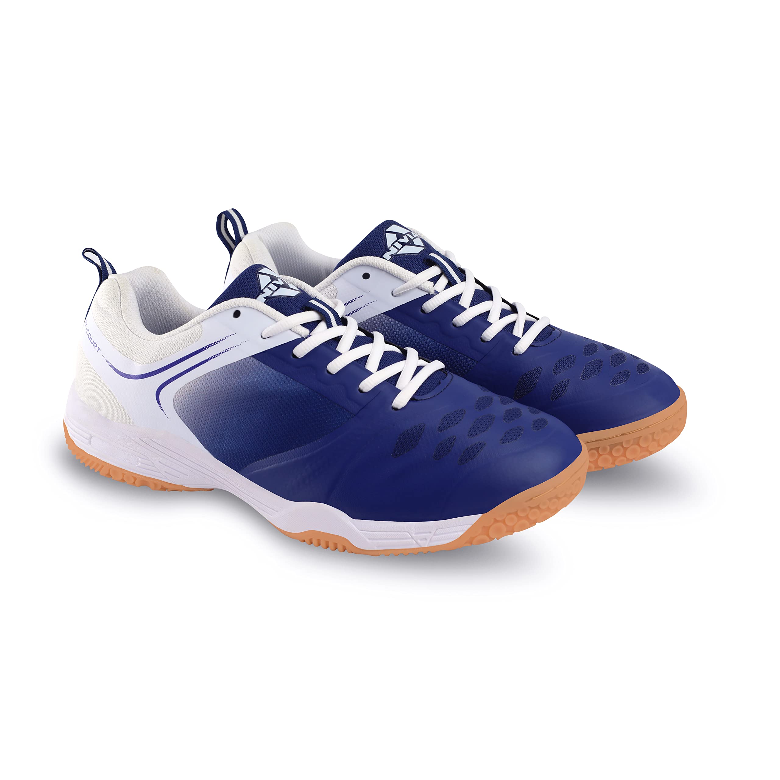 Nivia HY-Court 2.0 Badminton Shoe for Mens | Rubber Sole Shoes with Upper Mesh for Sports, Badminton, Volleyball, Squash, Table Tennis, Nonmarking Sole