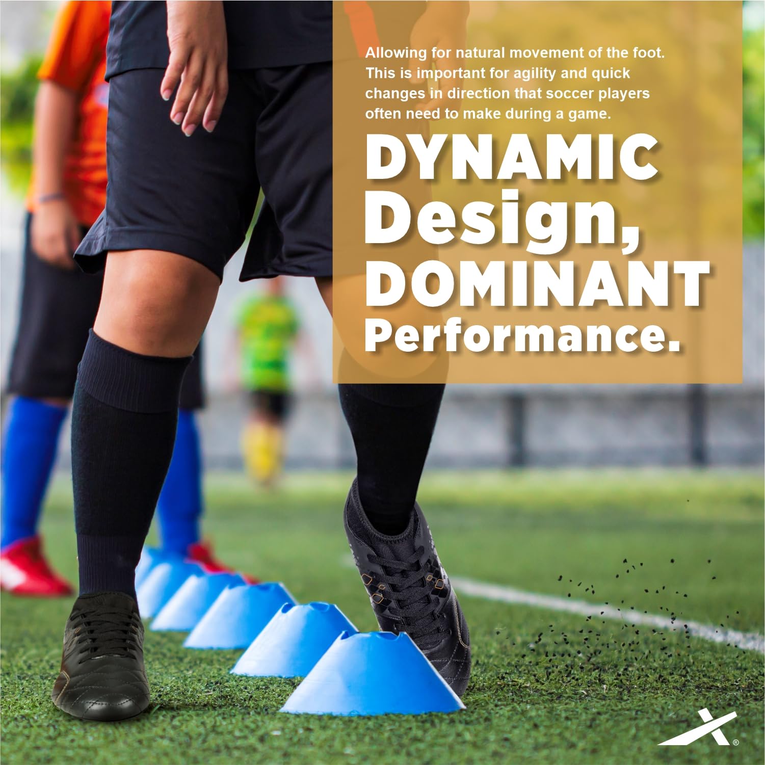 Vector X Men's Blaze Series Football Shoes with TPU/Synthetic Leather Upper|Comfortable Soccer Sports Shoe |Footwear Studs for Adult, Men & Boys | Walking |Lace-Up