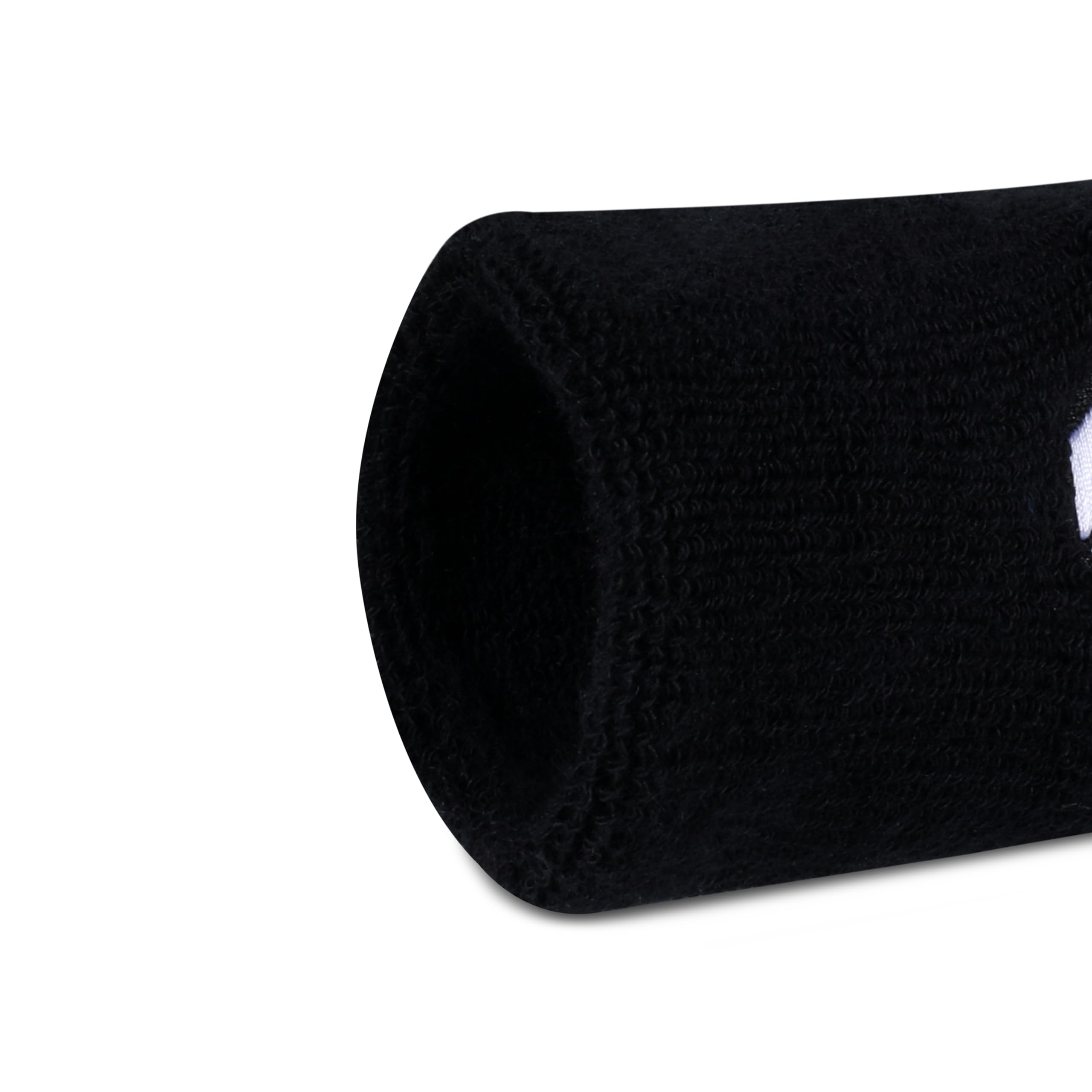 Nivia Sweatband for Men & Women, Wristbands for Tennis, Basketball, Running, Sweat Band for Gym & Athletes (Small, White),Cotton