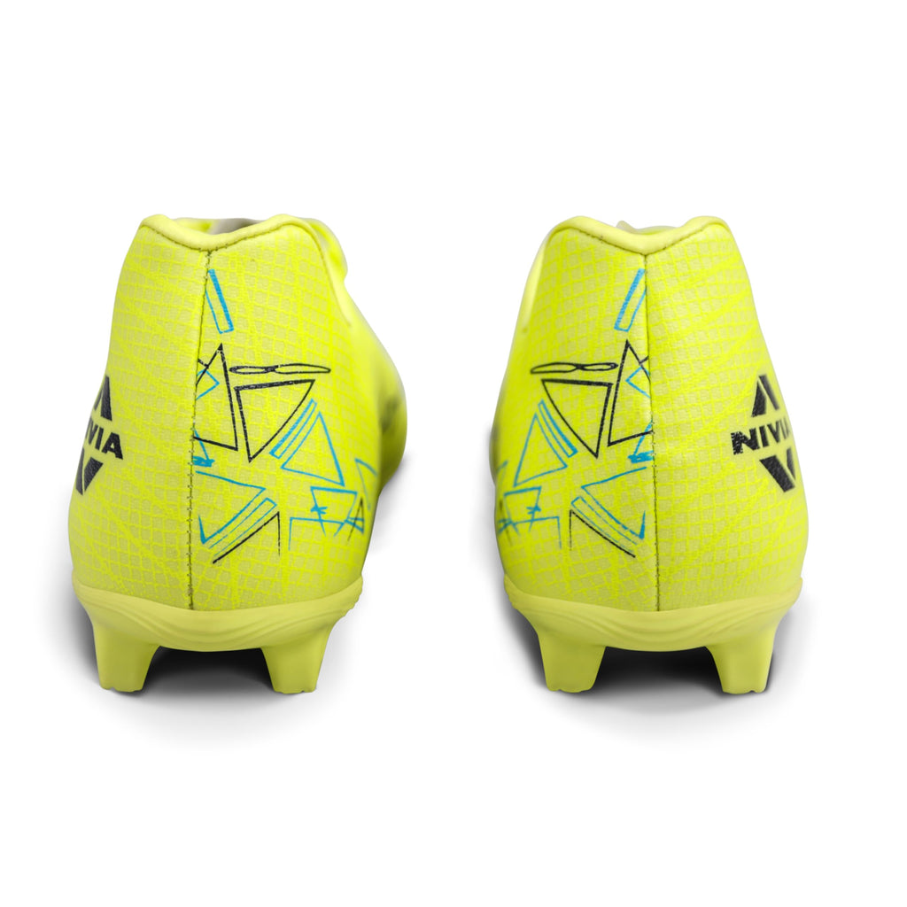Nivia Carbonite 7.0 Football Stud for Men, TPU Sole with Synthetic Leather Upper, Die Cut Lightweight Insole, Ideal for Soft and Hard Grassy Ground Surfaces