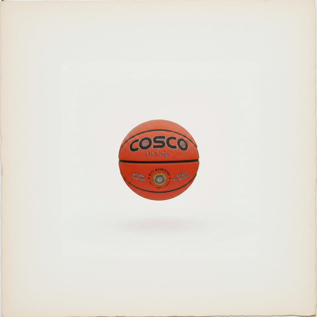 Cosco Hi-Grip Rubber Basket Balls, (Size 5, Orange)