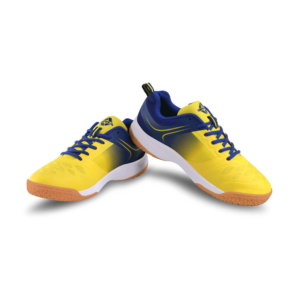 Nivia HY-Court 2.0 Badminton Shoe for Mens | Rubber Sole Shoes with Upper Mesh for Sports, Badminton, Volleyball, Squash, Table Tennis, Nonmarking Sole