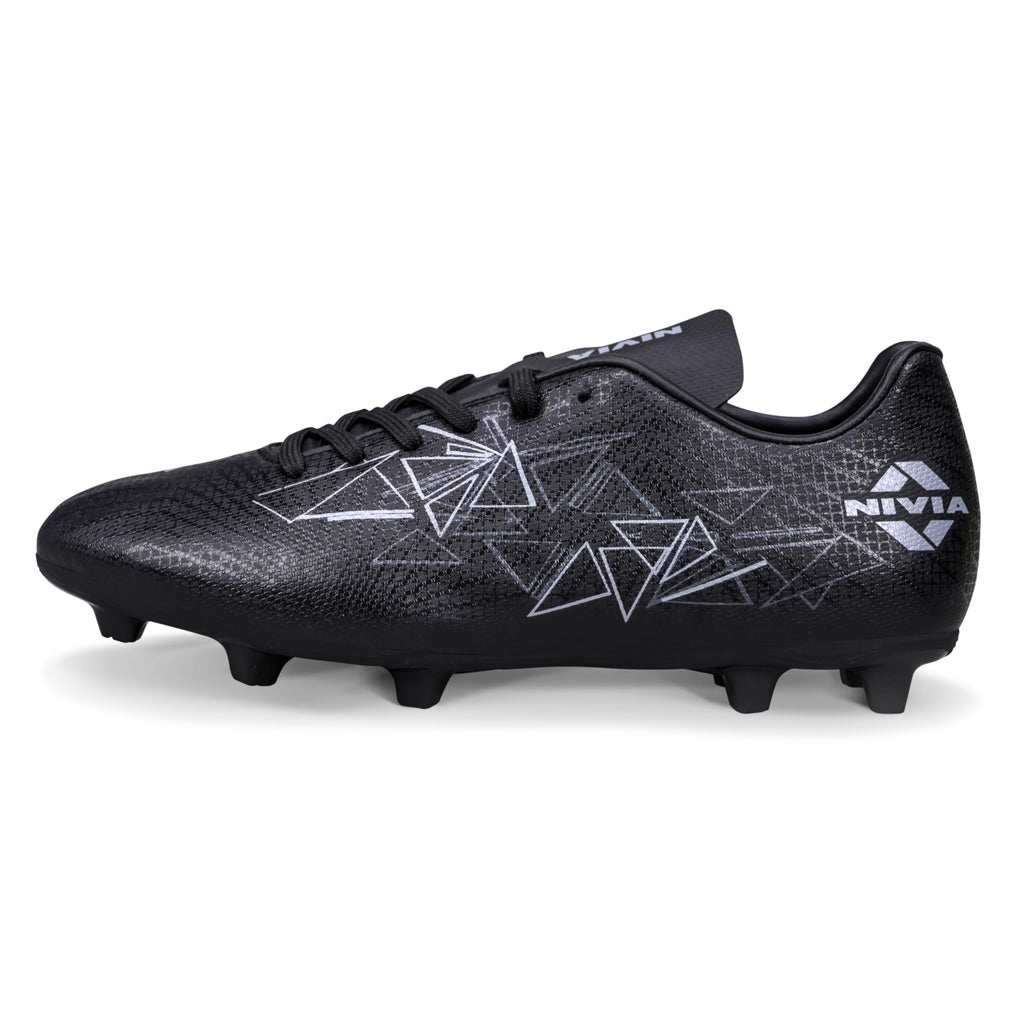 Nivia Carbonite 7.0 Football Stud for Men, TPU Sole with Synthetic Leather Upper, Die Cut Lightweight Insole, Ideal for Soft and Hard Grassy Ground Surfaces