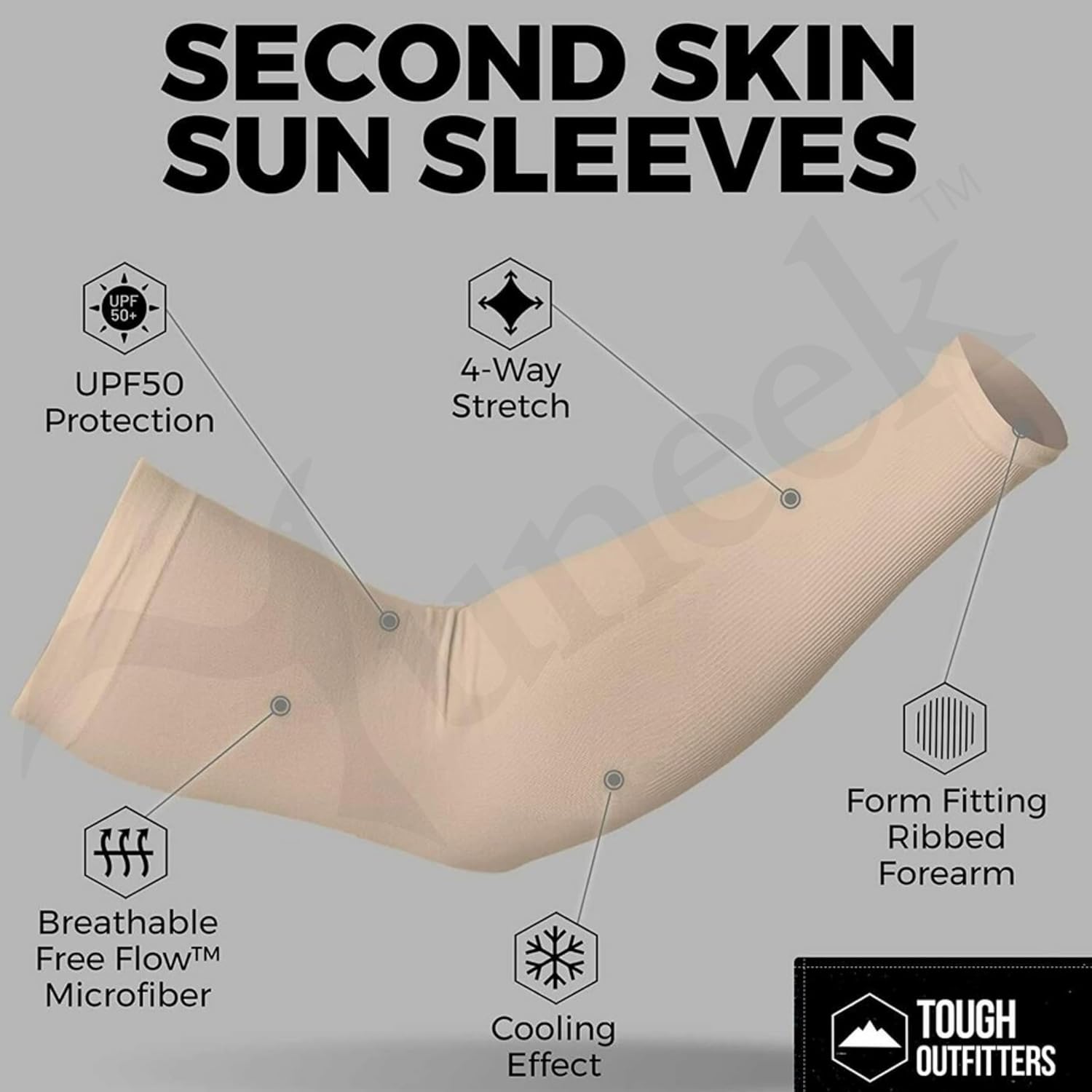 Yuneek Arm Sleeves For Men & Women UV Sun Protection, UPF 50 Cool Arm Hand Cover Unisex For Bike ride,Golf,cricket,cycling,yoga,gym Sports