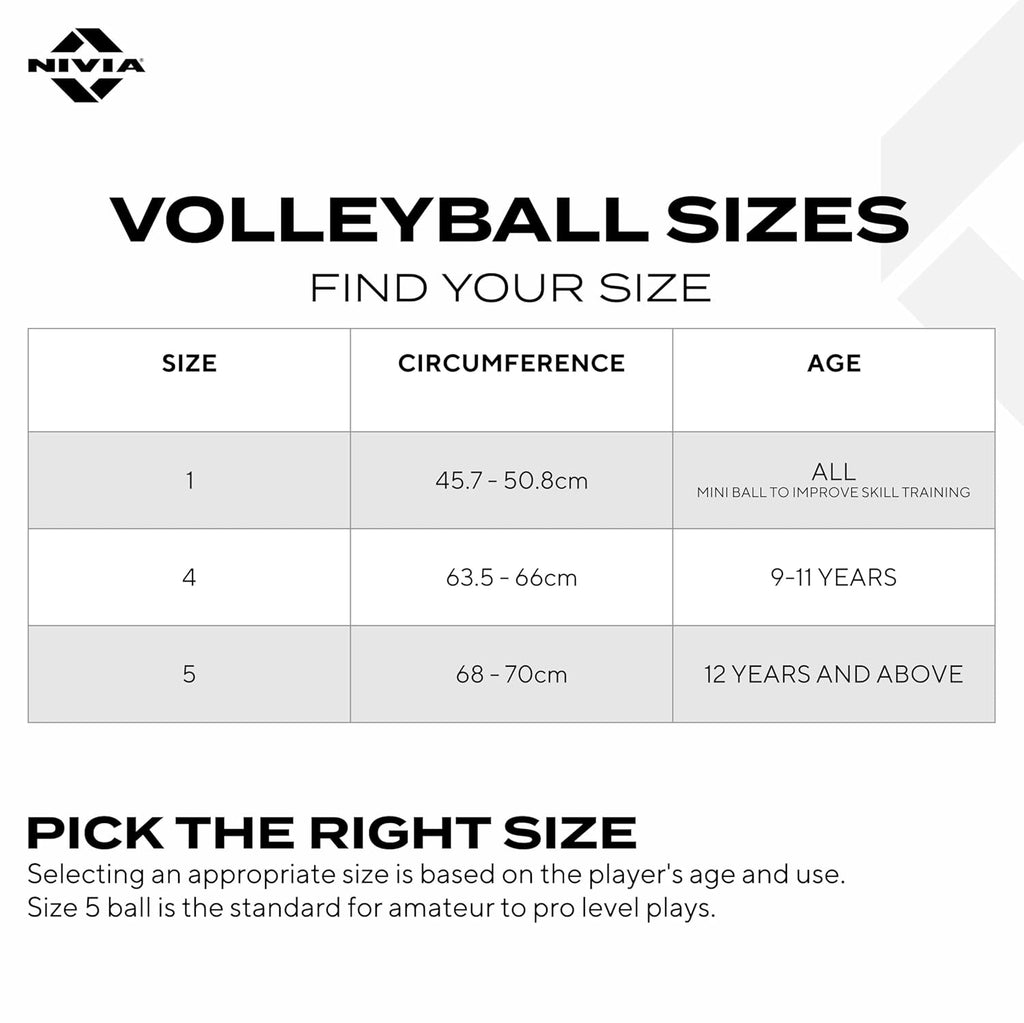 Nivia G-2020 Volleyball, Match Ball, 18 Panels, PU Leather Pasted with Grainy & Dimpled Texture, to Play on All Indoor & Outdoor Surfaces (Size - 4, Yellow/Blue)