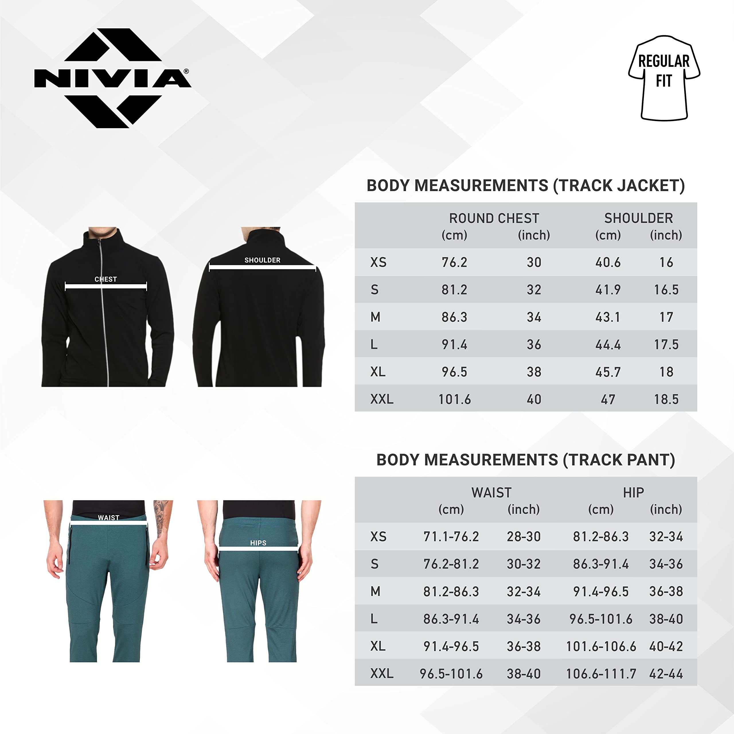 Nivia Dobby 2.0 Track Suit/Sportswear Regular Fit Track Suits/Athletic Gym Running Jogging Suit Set (Dark Grey/Red/White, L)