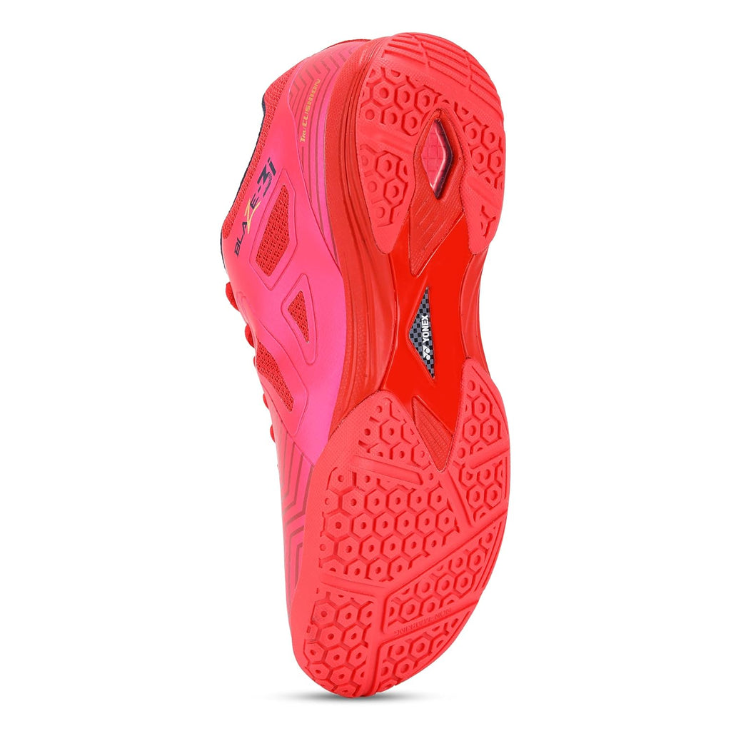 YONEX Blaze 3I Badminton Shoes | Made in India | Ideal for Badminton,Squash,Table Tennis,Volleyball | Non-Marking Sole | TRU Cushion | Ergo Shape | Hexagrip