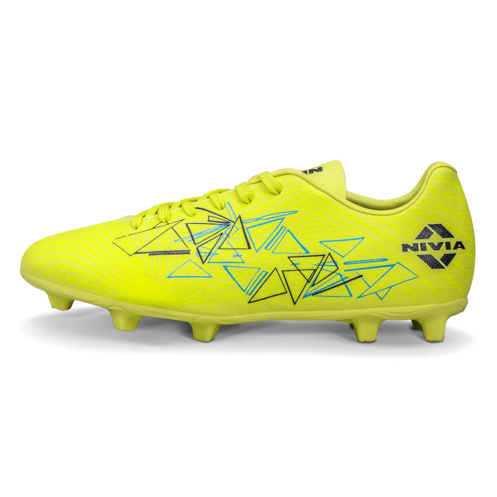 Nivia Carbonite 7.0 Football Stud for Men, TPU Sole with Synthetic Leather Upper, Die Cut Lightweight Insole, Ideal for Soft and Hard Grassy Ground Surfaces
