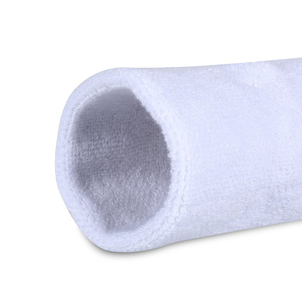 Nivia Sweatband for Men & Women, Wristbands for Tennis, Basketball, Running, Sweat Band for Gym & Athletes (Small, White),Cotton