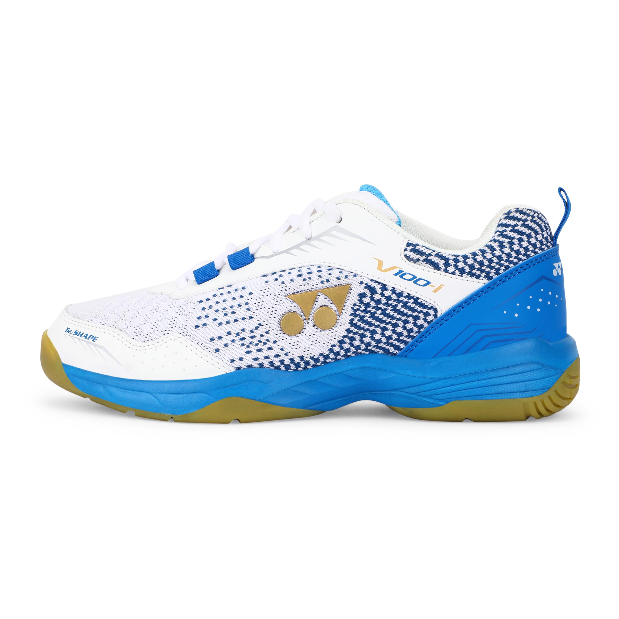 YONEX Unisex V100-i Badminton Shoes | Made in India | Ideal for Badminton,Squash,Table Tennis,Volleyball | Non-Marking Sole | TRU Cushion | Ergo Shape | Hexagrip |