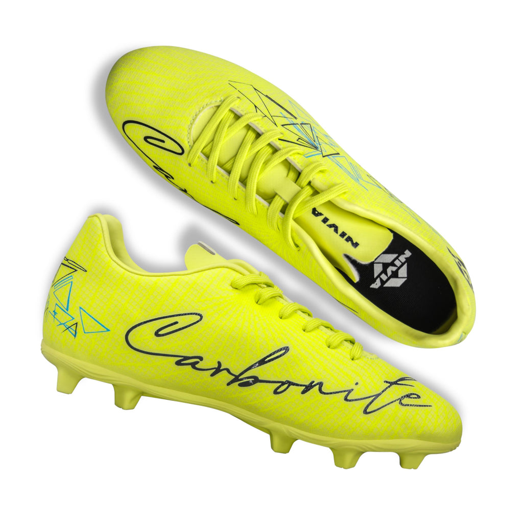 Nivia Carbonite 7.0 Football Stud for Men, TPU Sole with Synthetic Leather Upper, Die Cut Lightweight Insole, Ideal for Soft and Hard Grassy Ground Surfaces