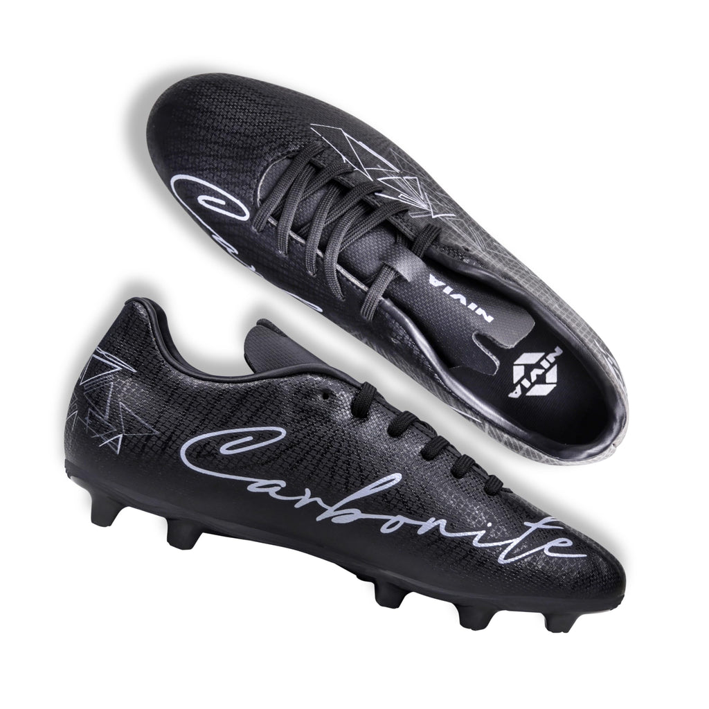 Nivia Carbonite 7.0 Football Stud for Men, TPU Sole with Synthetic Leather Upper, Die Cut Lightweight Insole, Ideal for Soft and Hard Grassy Ground Surfaces