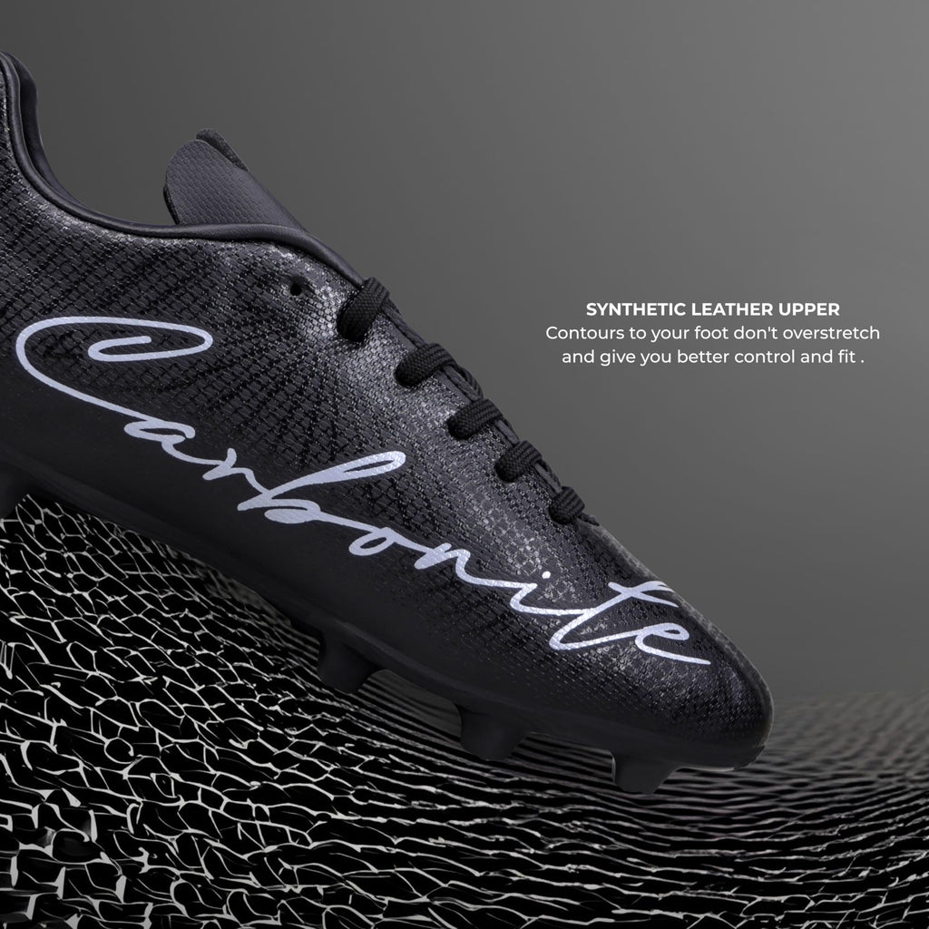 Nivia Carbonite 7.0 Football Stud for Men, TPU Sole with Synthetic Leather Upper, Die Cut Lightweight Insole, Ideal for Soft and Hard Grassy Ground Surfaces