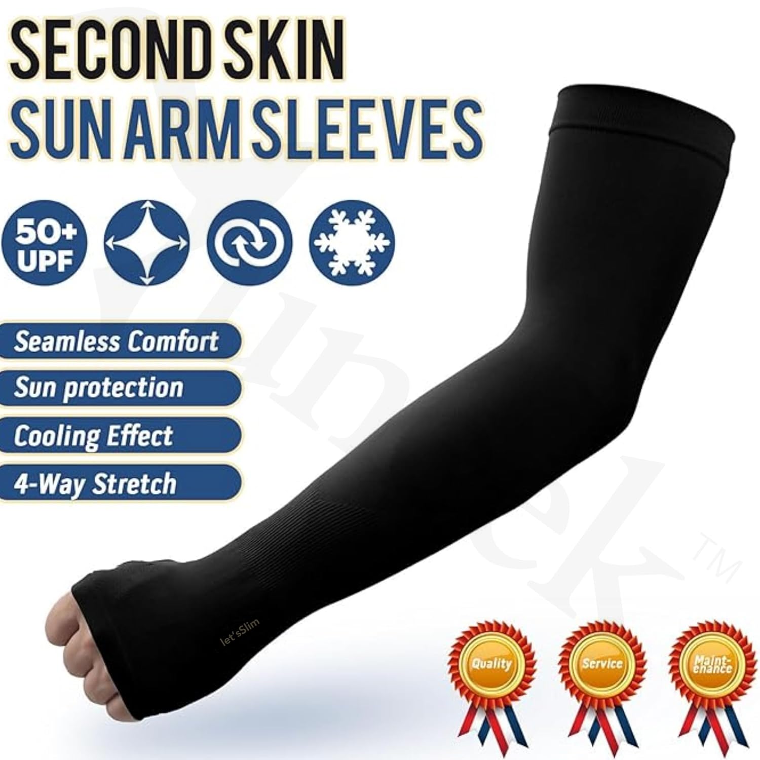 Yuneek Arm Sleeves For Men & Women UV Sun Protection, UPF 50 Cool Arm Hand Cover Unisex For Bike ride,Golf,cricket,cycling,yoga,gym Sports