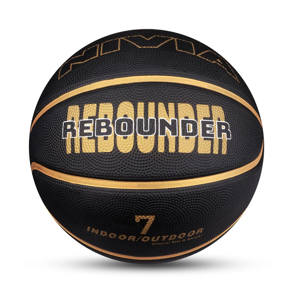 NIVIA Rebounder Basketball, As per Match Standard, 8 Panels, Soft Rubber Molded with Pebbled Texture, Butyl Bladder, to Play on All Indoor & Outdoor Surfaces