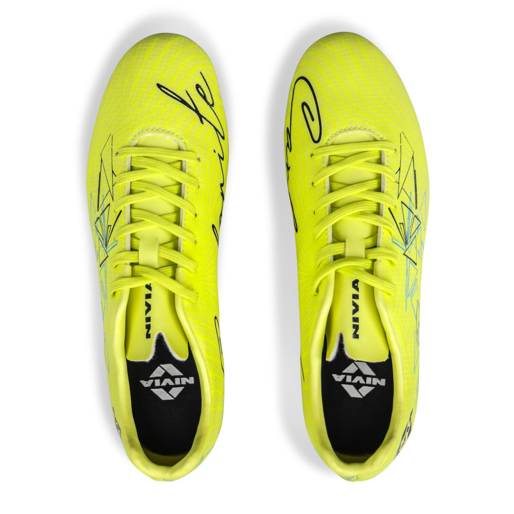Nivia Carbonite 7.0 Football Stud for Men, TPU Sole with Synthetic Leather Upper, Die Cut Lightweight Insole, Ideal for Soft and Hard Grassy Ground Surfaces
