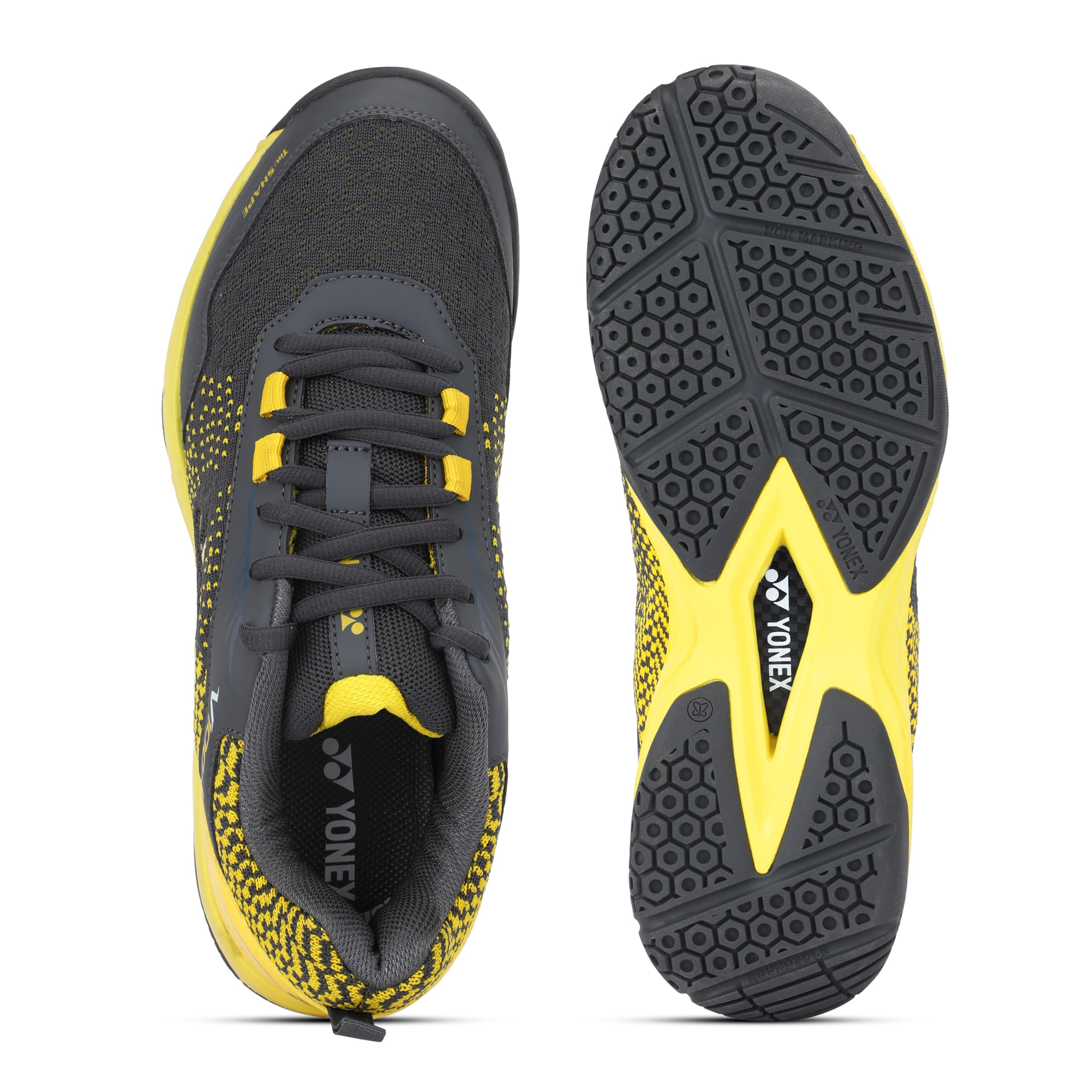 YONEX Unisex V100-i Badminton Shoes | Made in India | Ideal for Badminton,Squash,Table Tennis,Volleyball | Non-Marking Sole | TRU Cushion | Ergo Shape | Hexagrip |