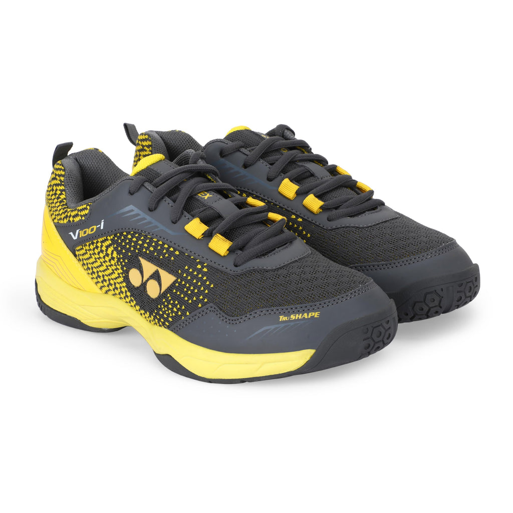 YONEX Unisex V100-i Badminton Shoes | Made in India | Ideal for Badminton,Squash,Table Tennis,Volleyball | Non-Marking Sole | TRU Cushion | Ergo Shape | Hexagrip |