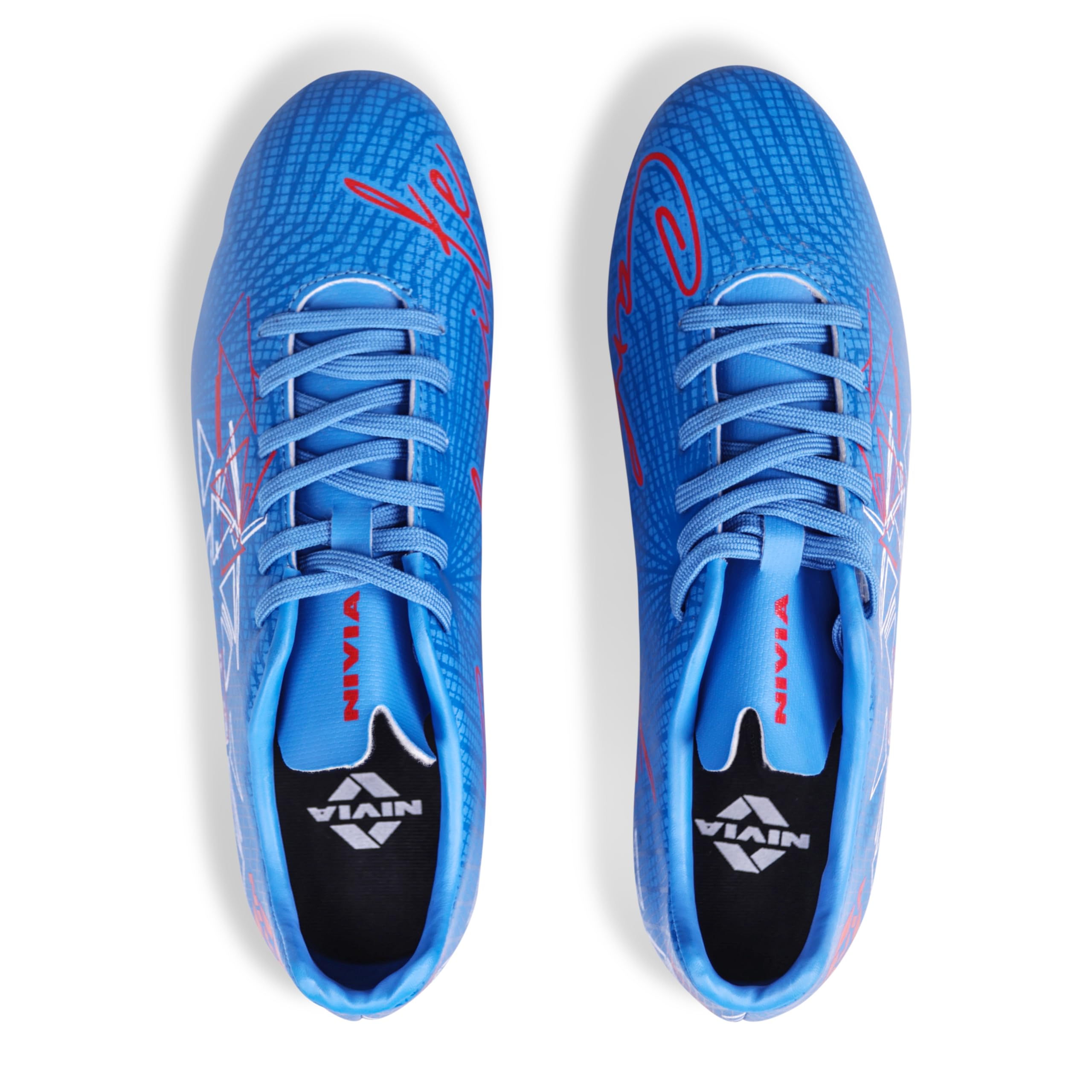 Nivia Carbonite 7.0 Football Stud for Men, TPU Sole with Synthetic Leather Upper, Die Cut Lightweight Insole, Ideal for Soft and Hard Grassy Ground Surfaces