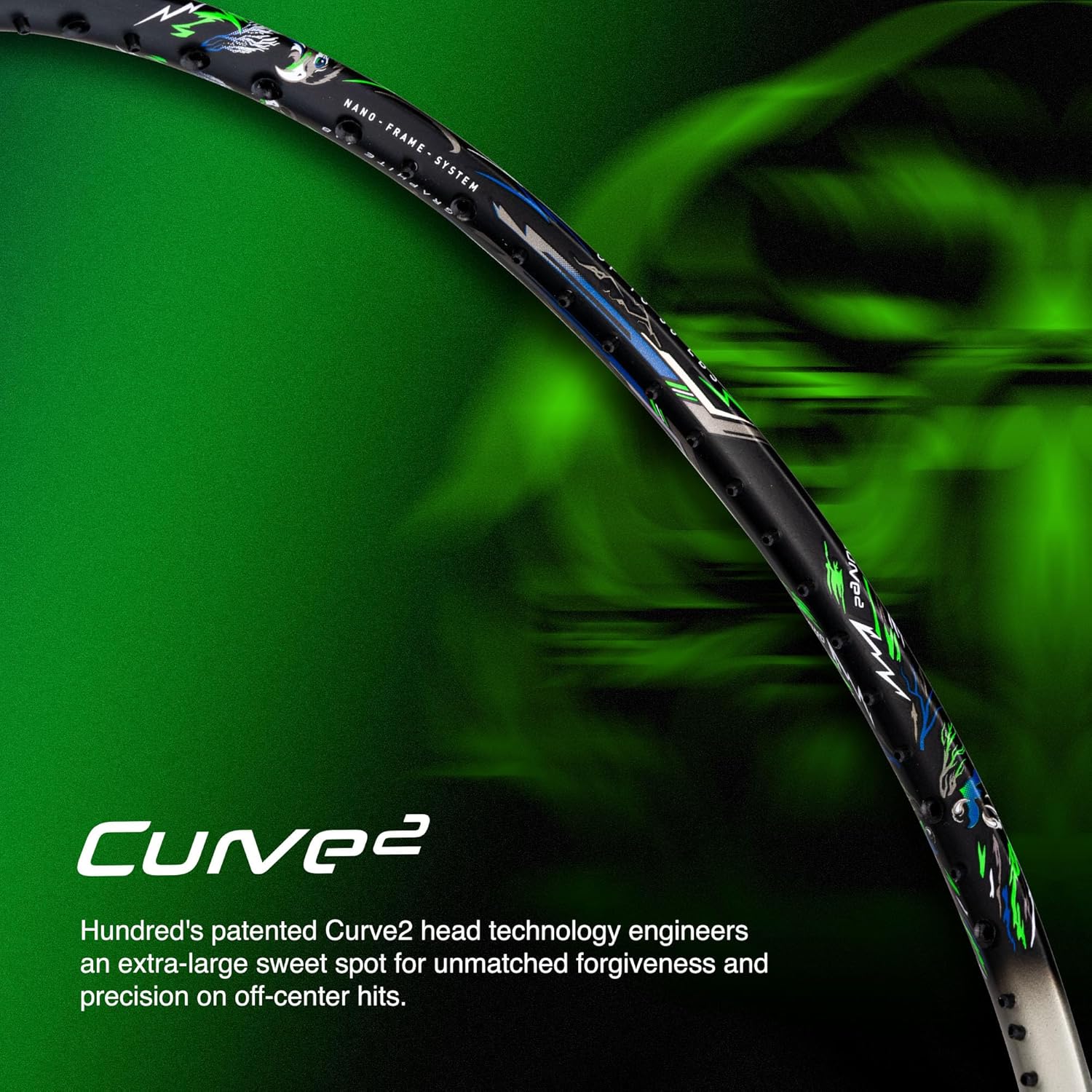 Hundred Predator Extra Strong Japan Made Graphite Unstrung Badminton Racket with Full Racket Cover Maximum Tension : ≤38lbs