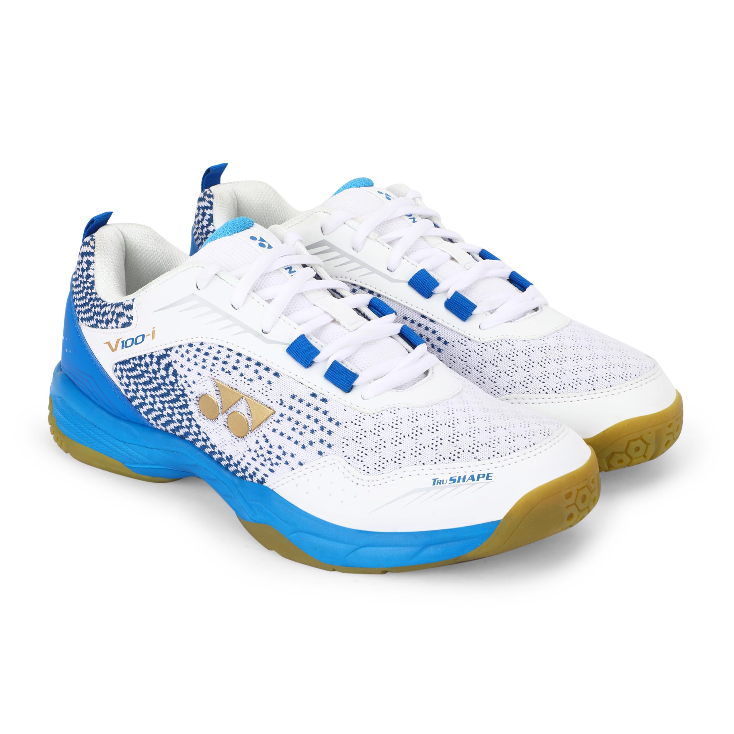 YONEX Unisex V100-i Badminton Shoes | Made in India | Ideal for Badminton,Squash,Table Tennis,Volleyball | Non-Marking Sole | TRU Cushion | Ergo Shape | Hexagrip |