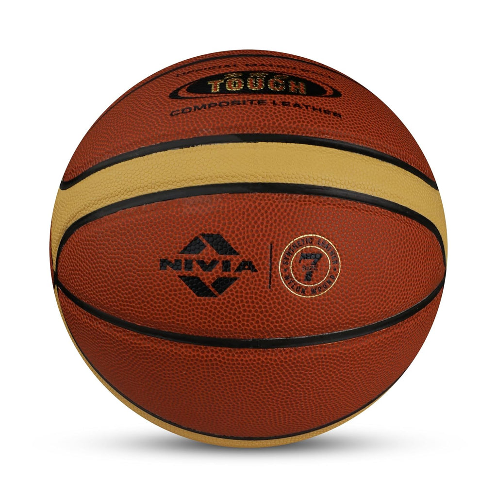 Nivia Pro Touch Basketball, Size: 7, Material: Faux Leather, Color: Multicolor