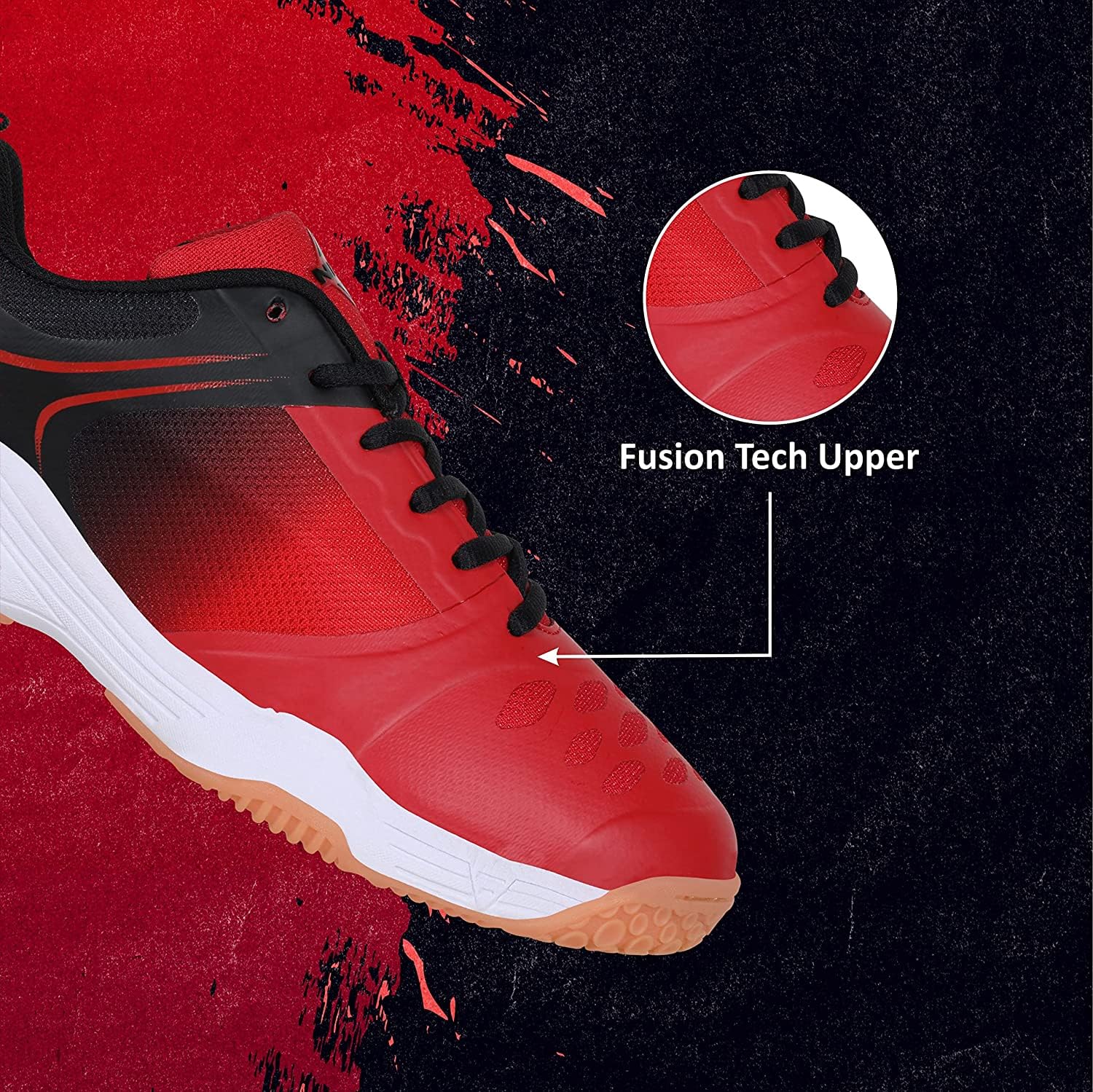 Nivia HY-Court 2.0 Badminton Shoe for Mens | Rubber Sole Shoes with Upper Mesh for Sports, Badminton, Volleyball, Squash, Table Tennis, Nonmarking Sole